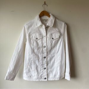 Style & Co. white denim jacket NWT womens XS